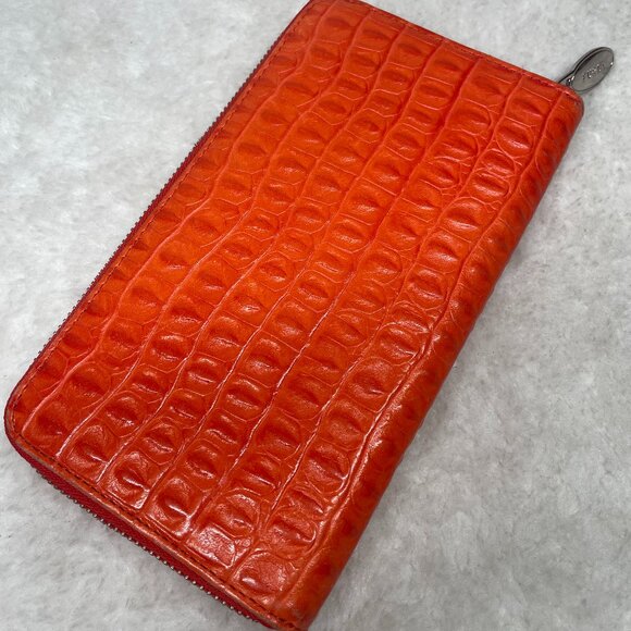 Furla Orange Leather Wallet - Picture 1 of 4
